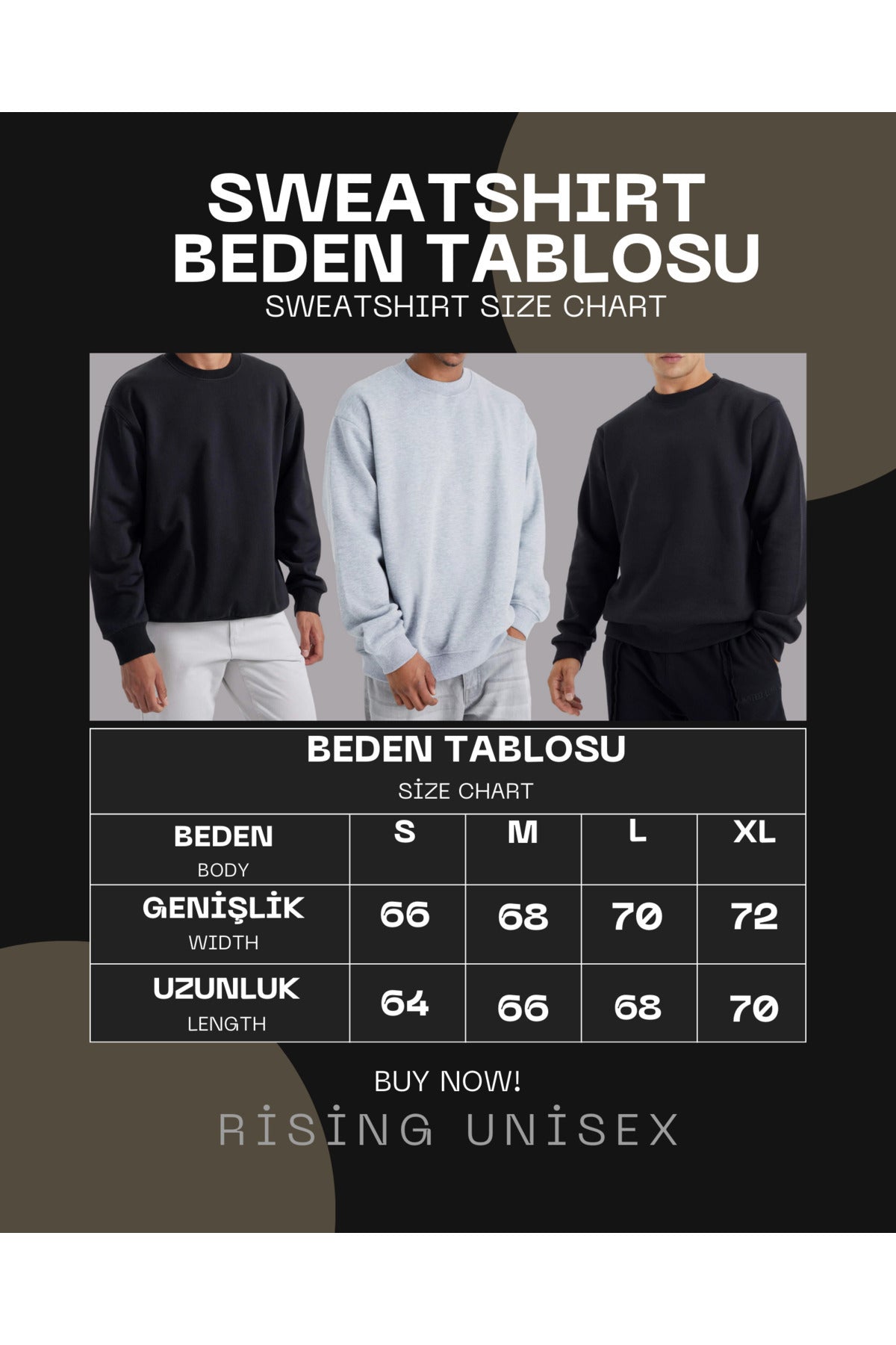 Férfi sweatshirt – fekete