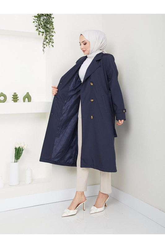 Női modest trencskó – fekete