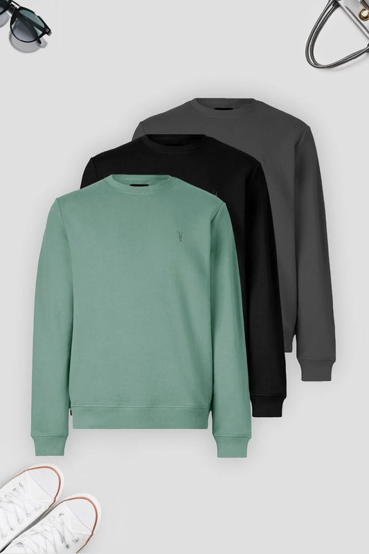 Férfi sweatshirt – halványzöld