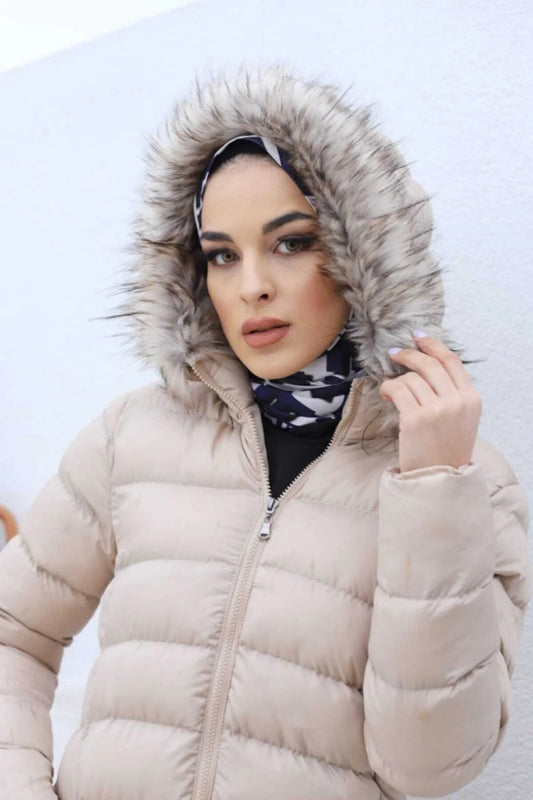 Női modest dzseki – bézs – bézs