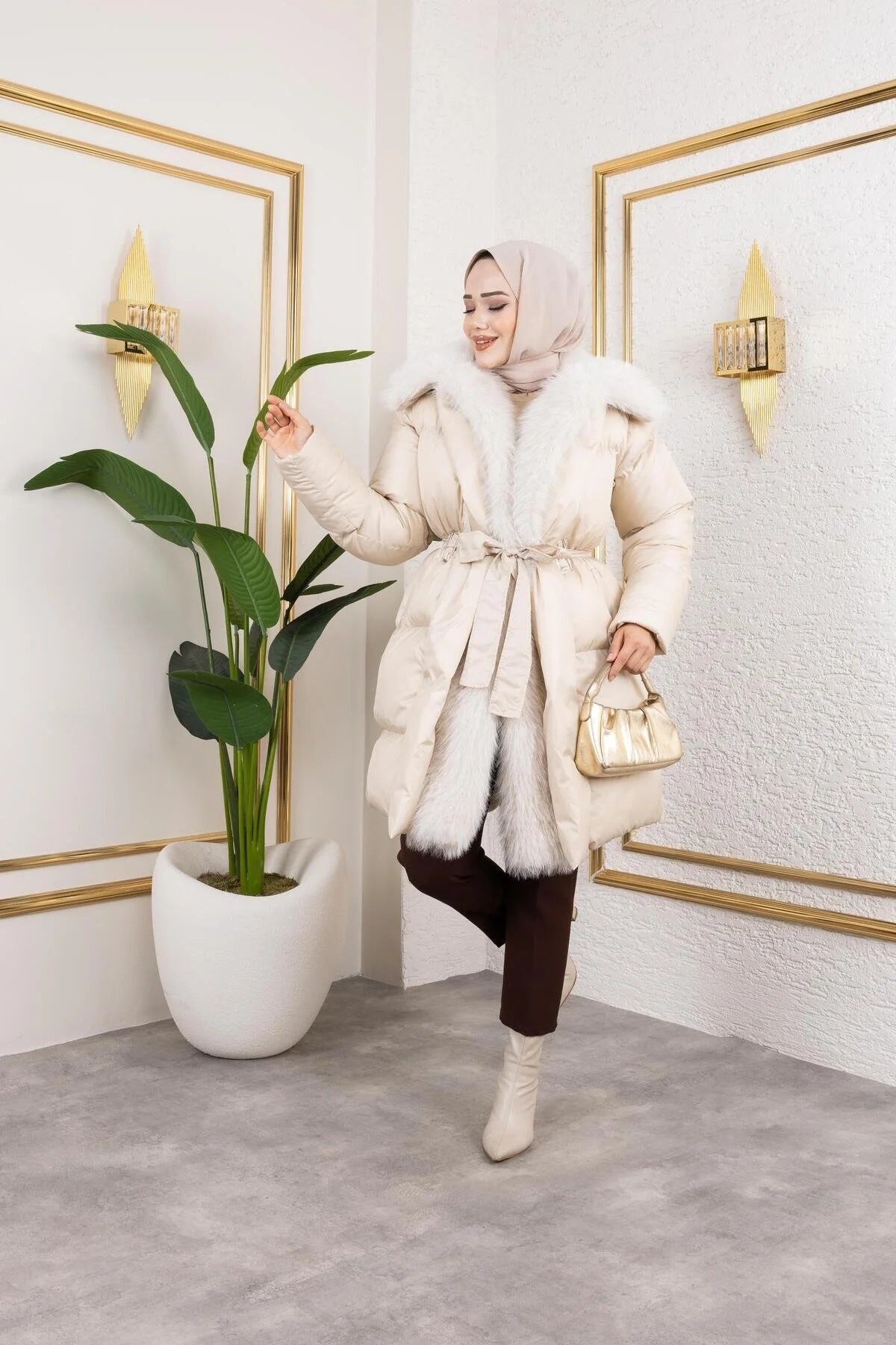 Női modest dzseki – fehér – fehér