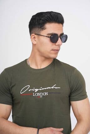 Férfi póló – khaki