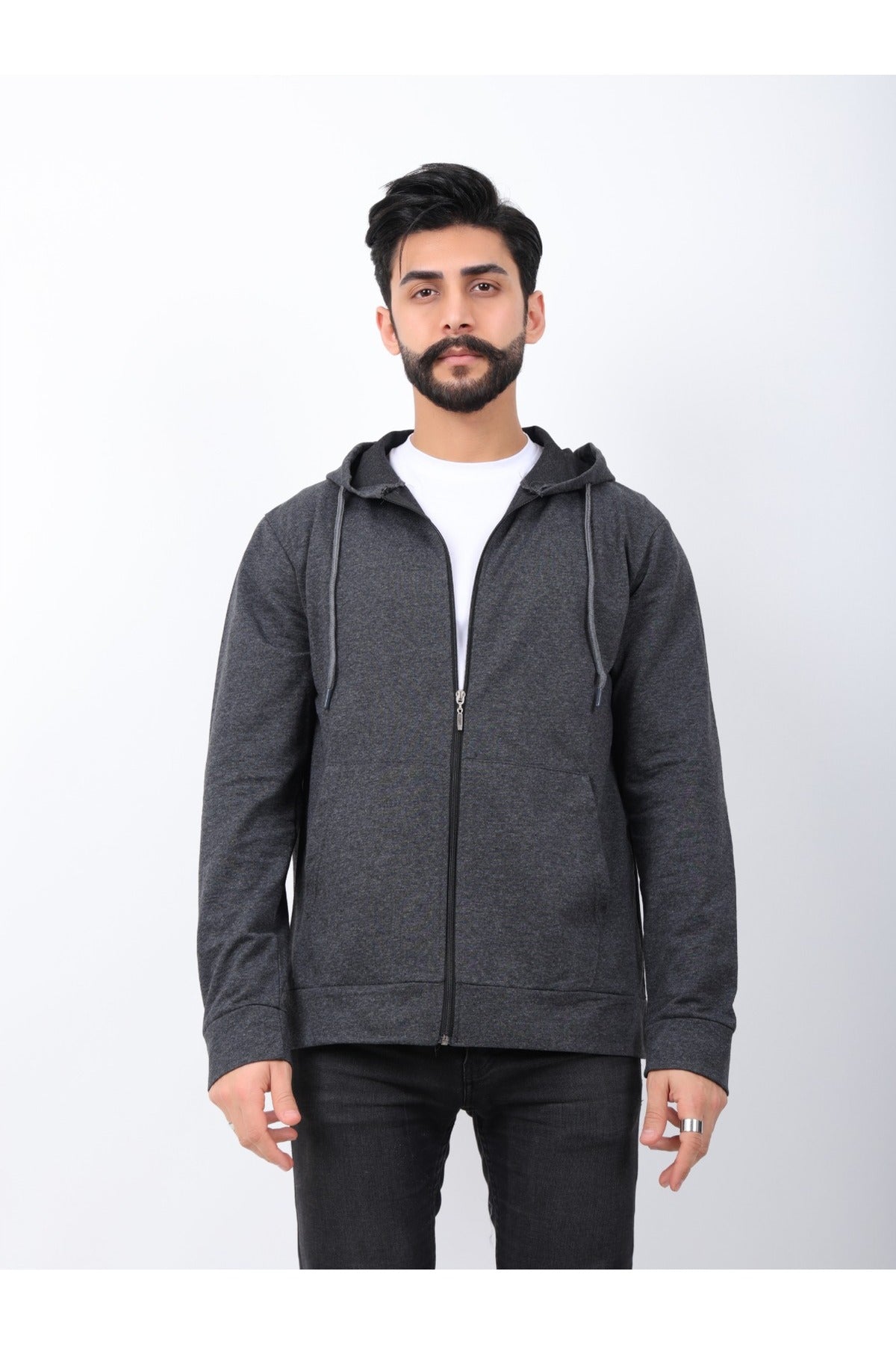 Férfi sweatshirt – füstszürke