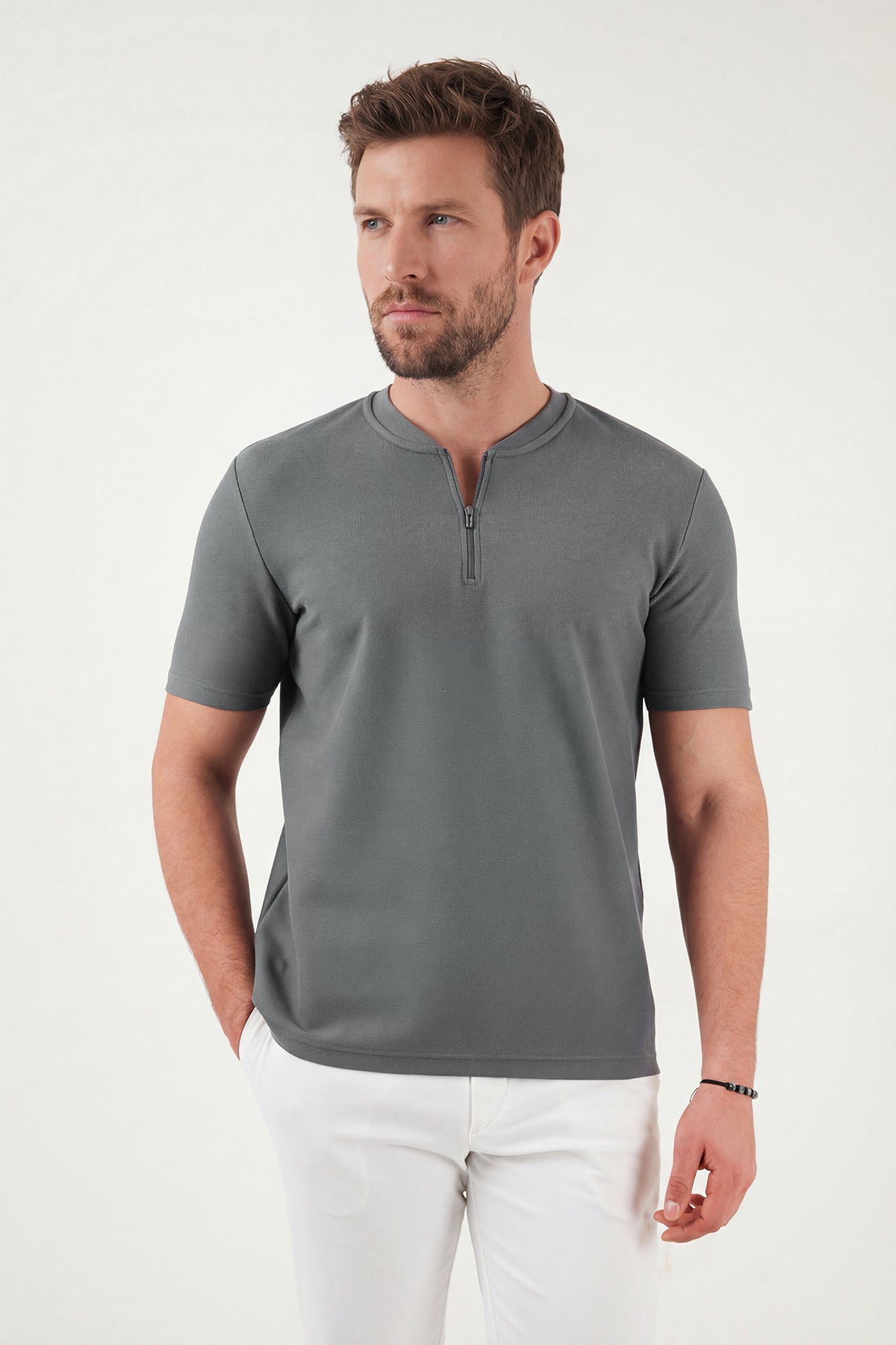 Férfi póló – khaki