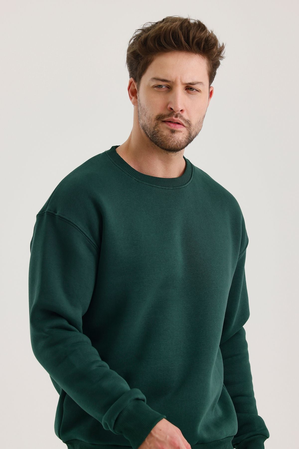 Férfi sweatshirt – zöld