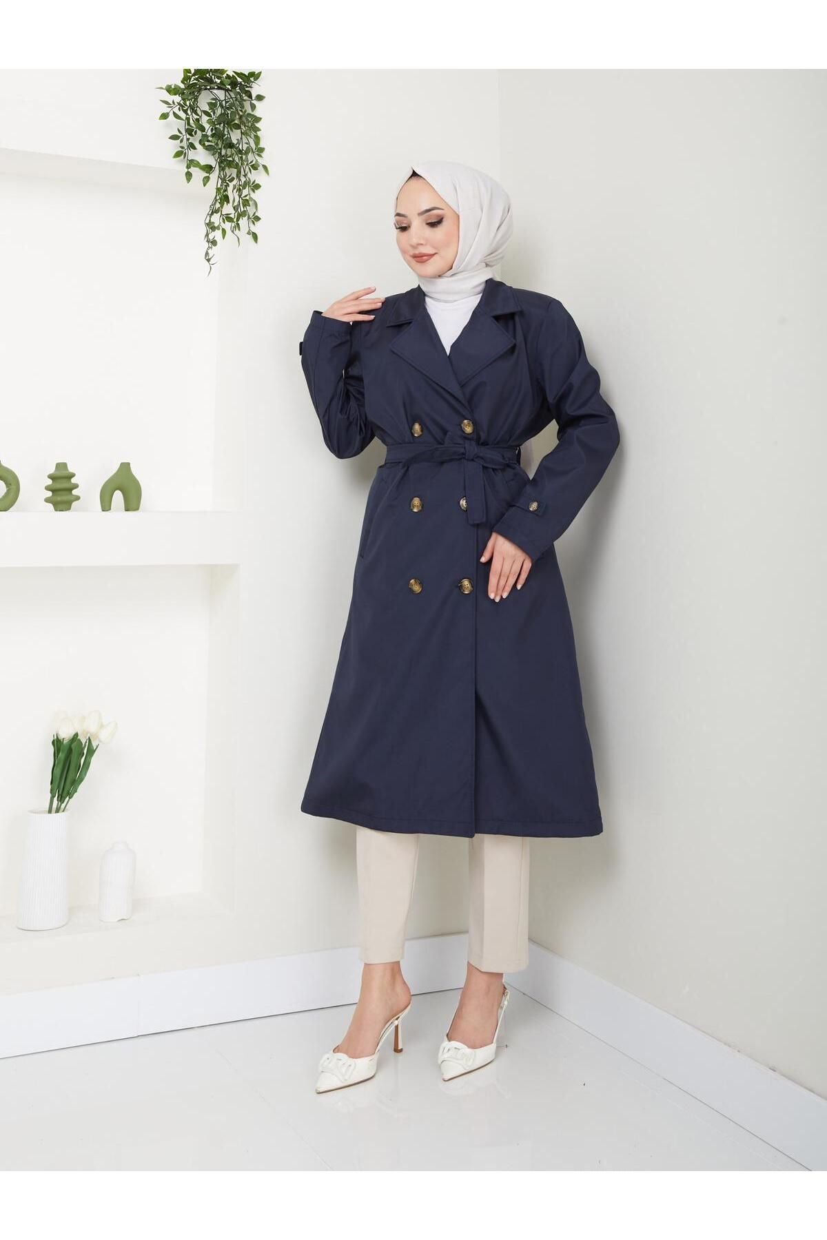 Női modest trencskó – fekete