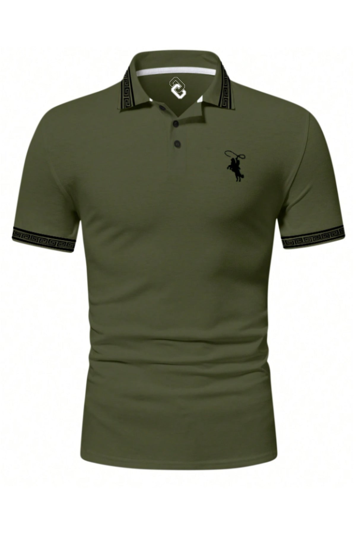 Galléros póló – khaki