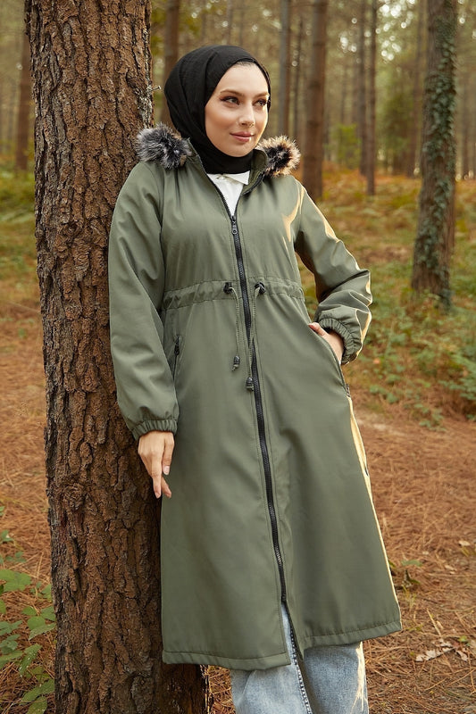 Női modest dzseki – khaki