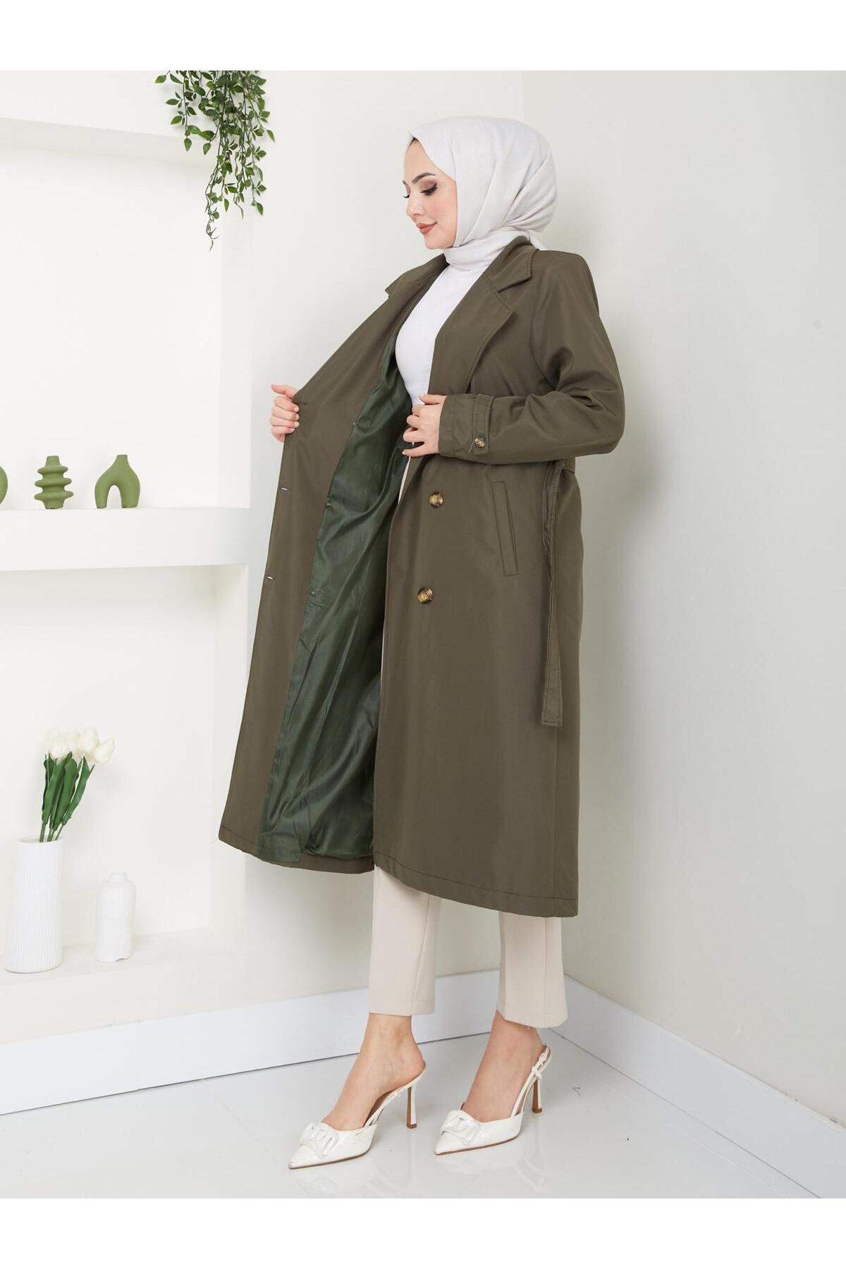Női modest trencskó – fekete