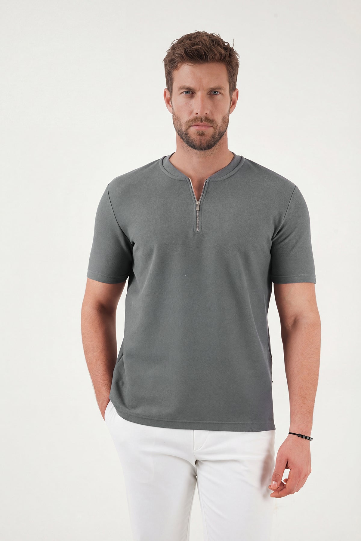 Férfi póló – khaki