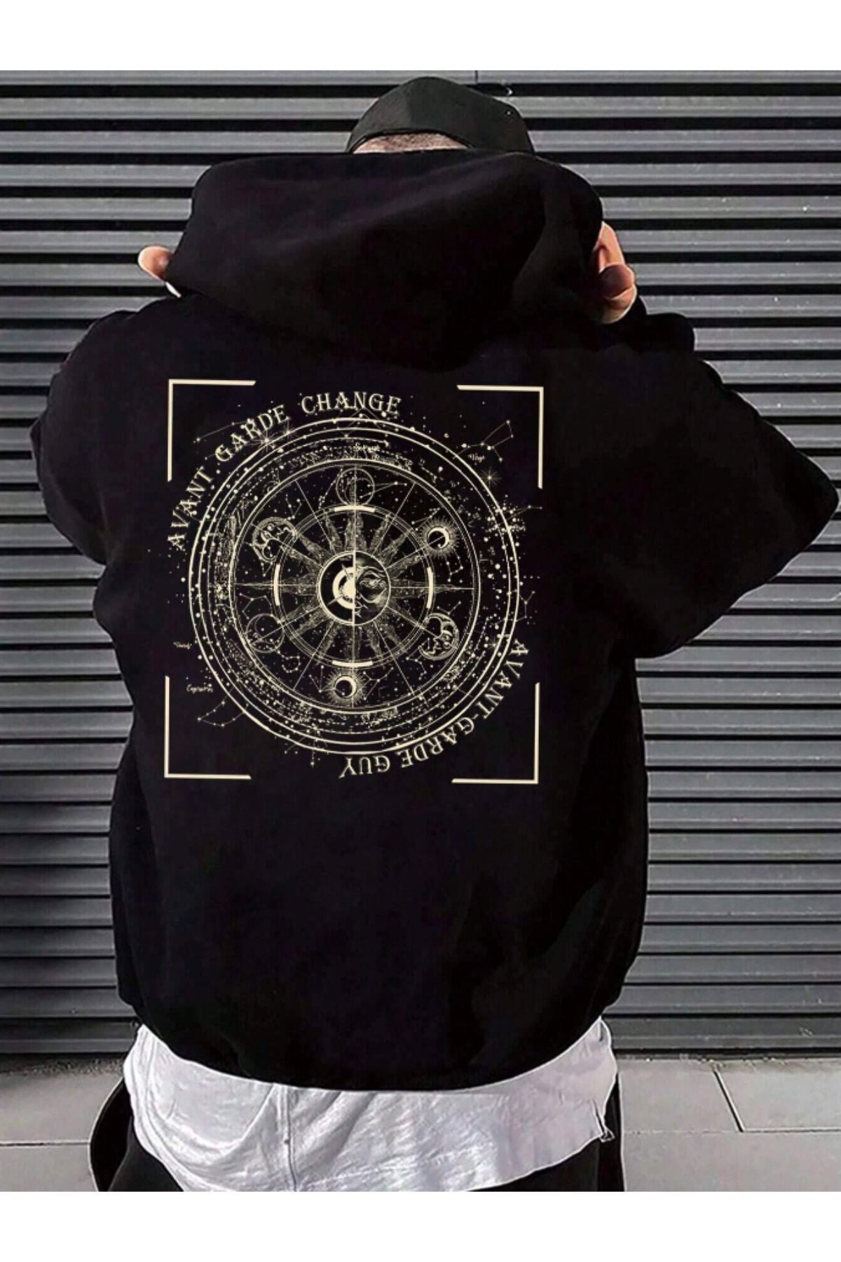 Férfi sweatshirt – fekete