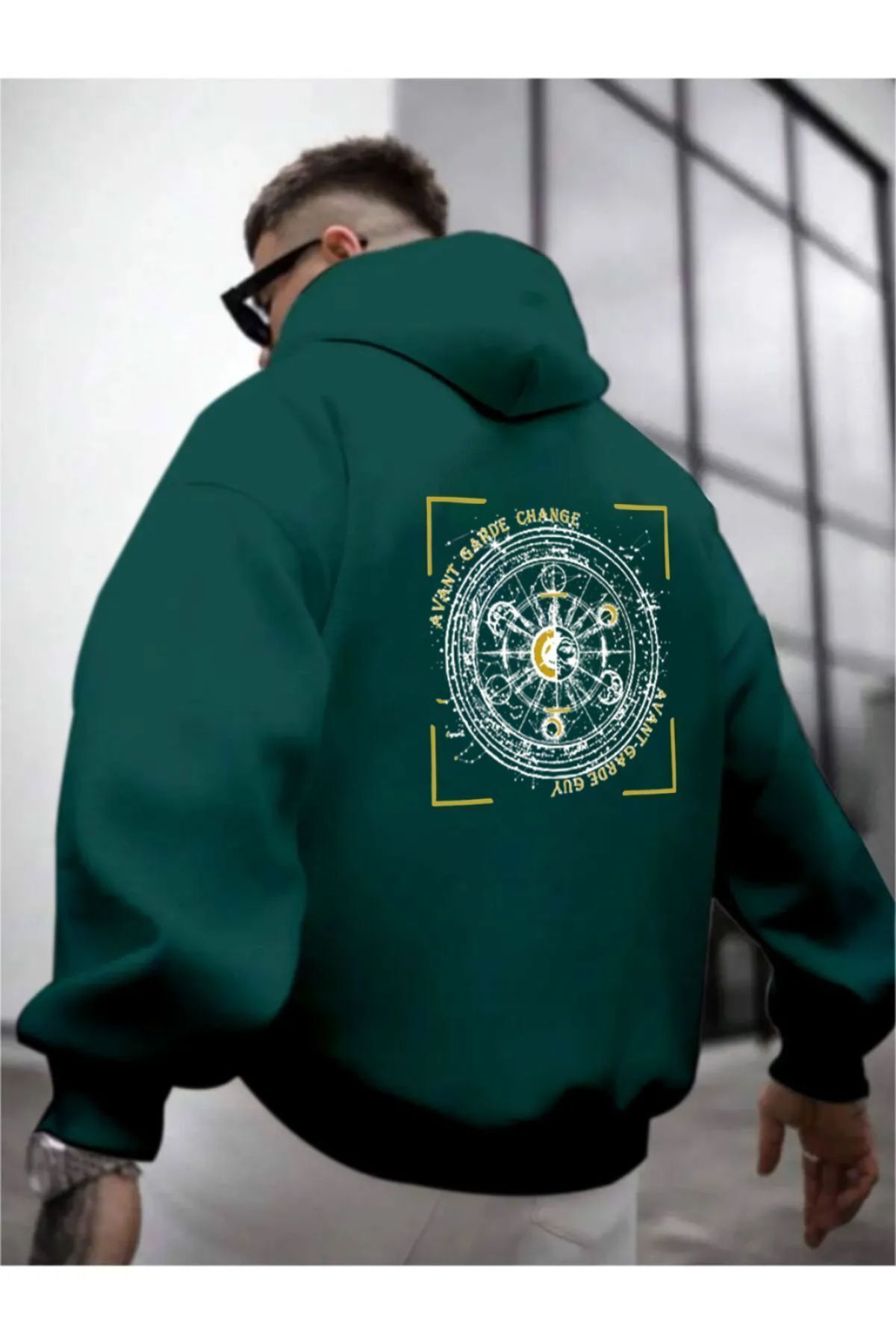 Férfi sweatshirt – fekete