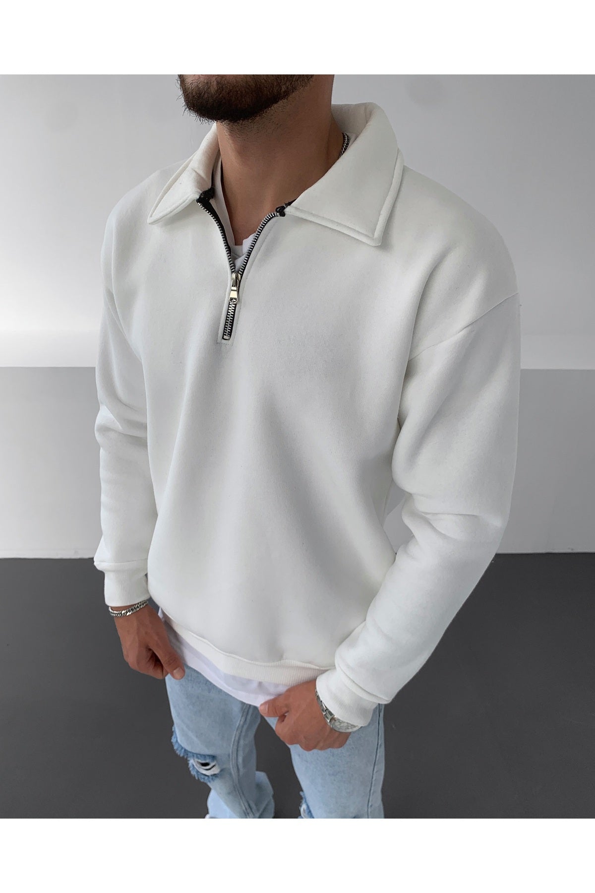Sweatshirt – fehér
