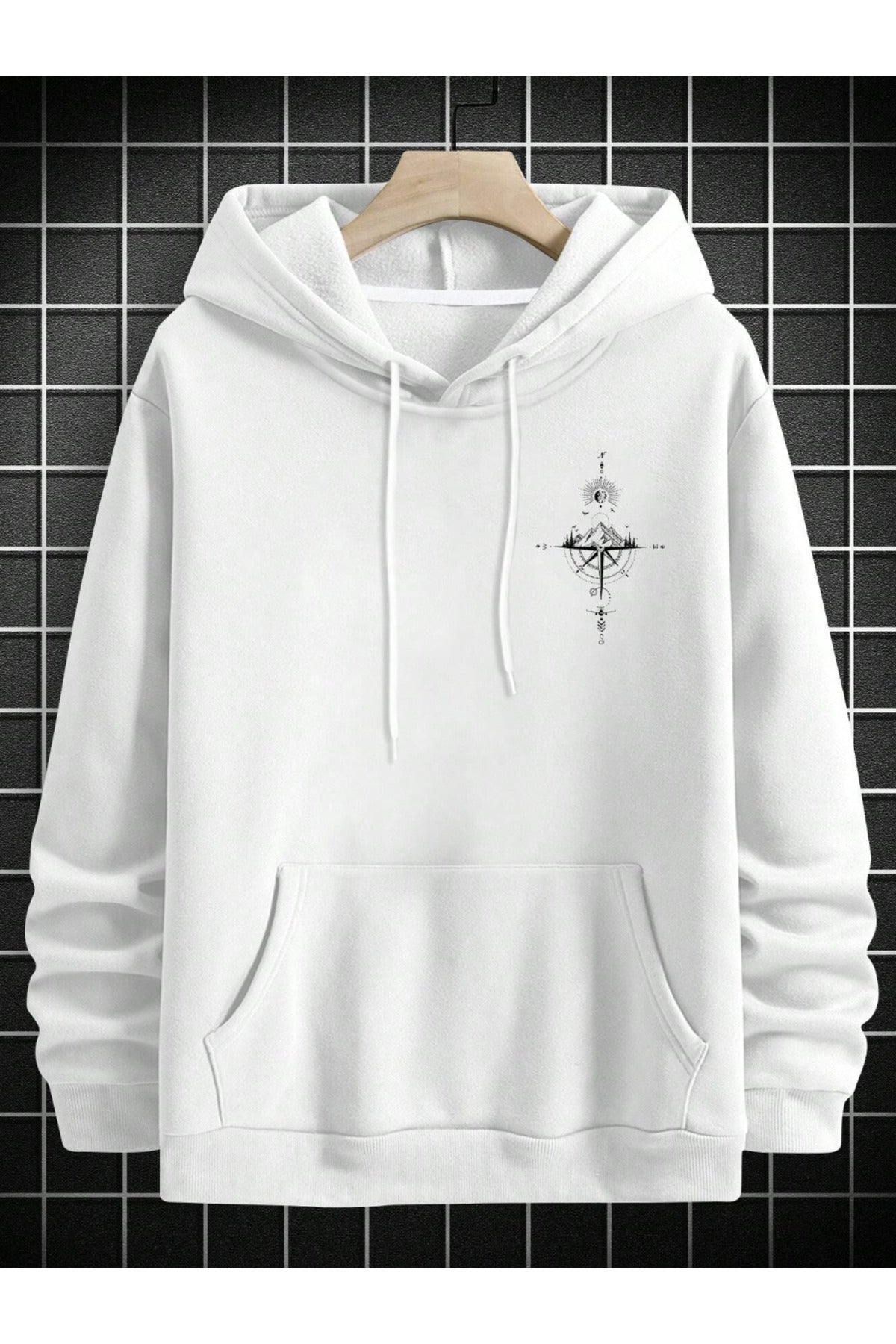 Férfi sweatshirt – fehér