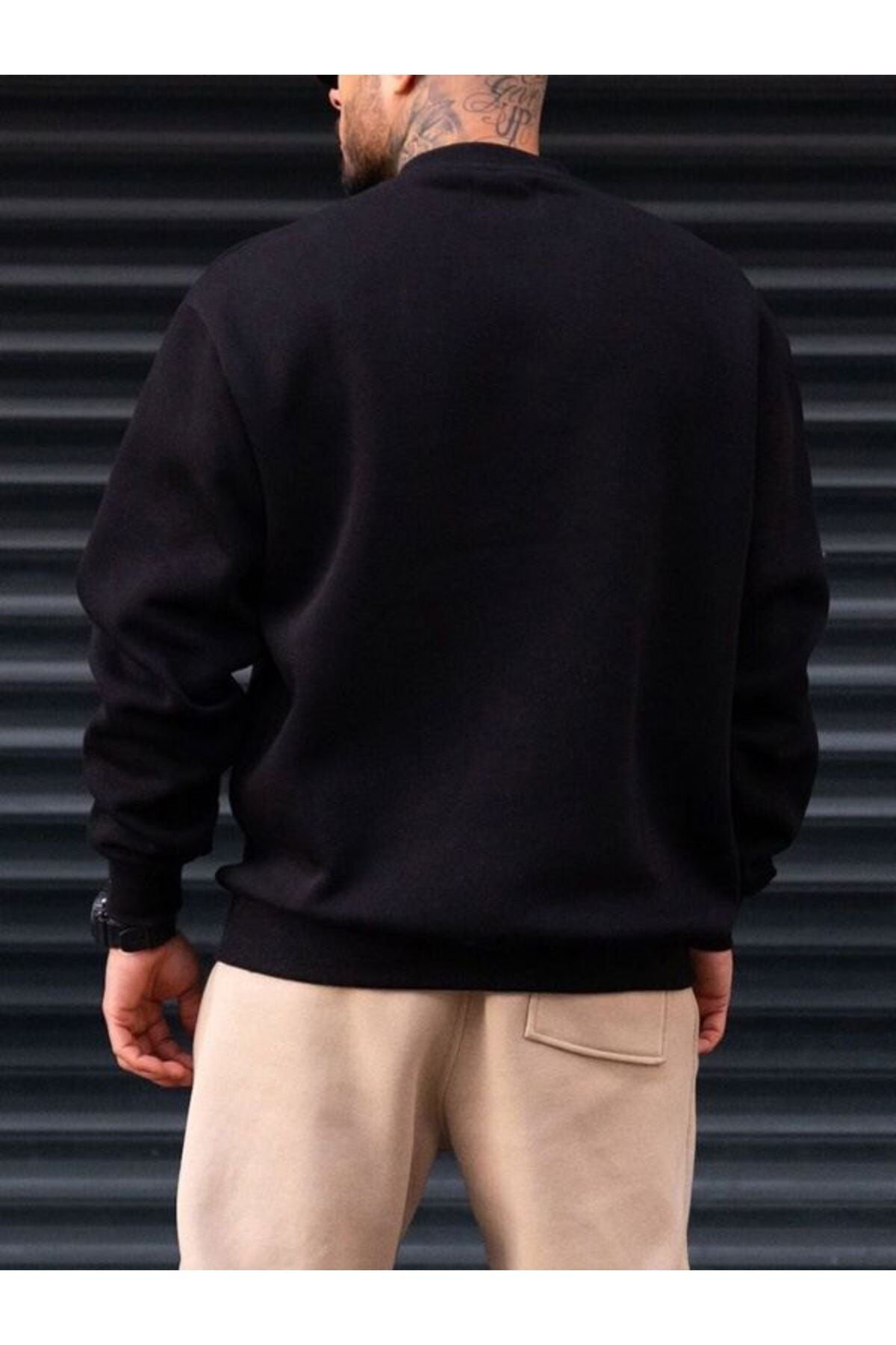 Férfi sweatshirt – fekete