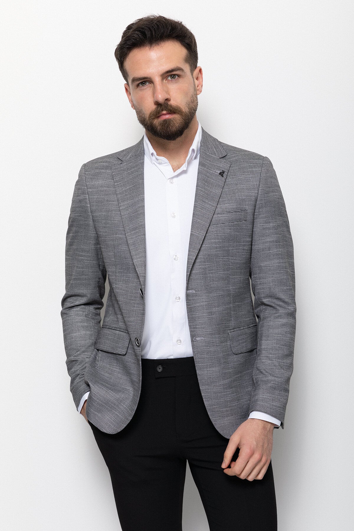 Férfi dzseki – fekete