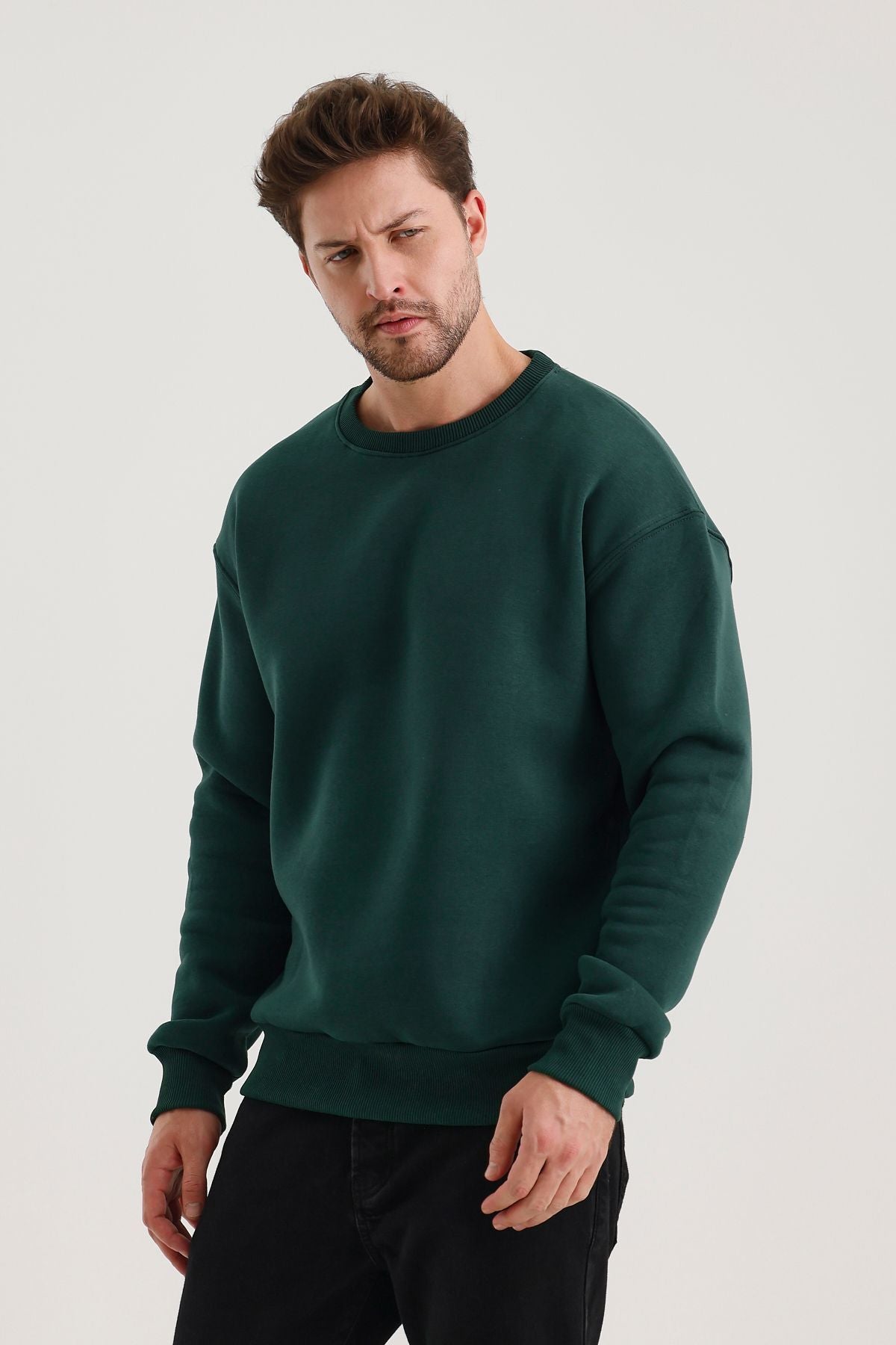 Férfi sweatshirt – zöld