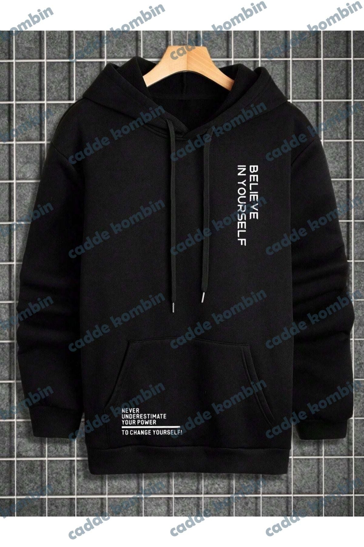 Férfi sweatshirt – fekete