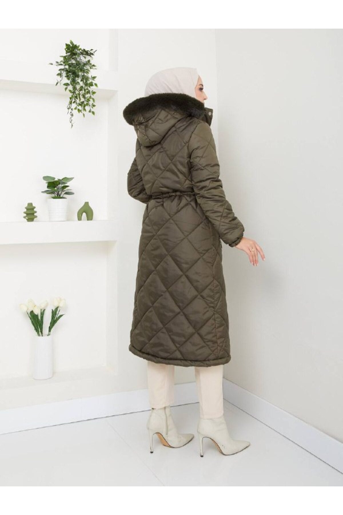 Női modest dzseki – khaki