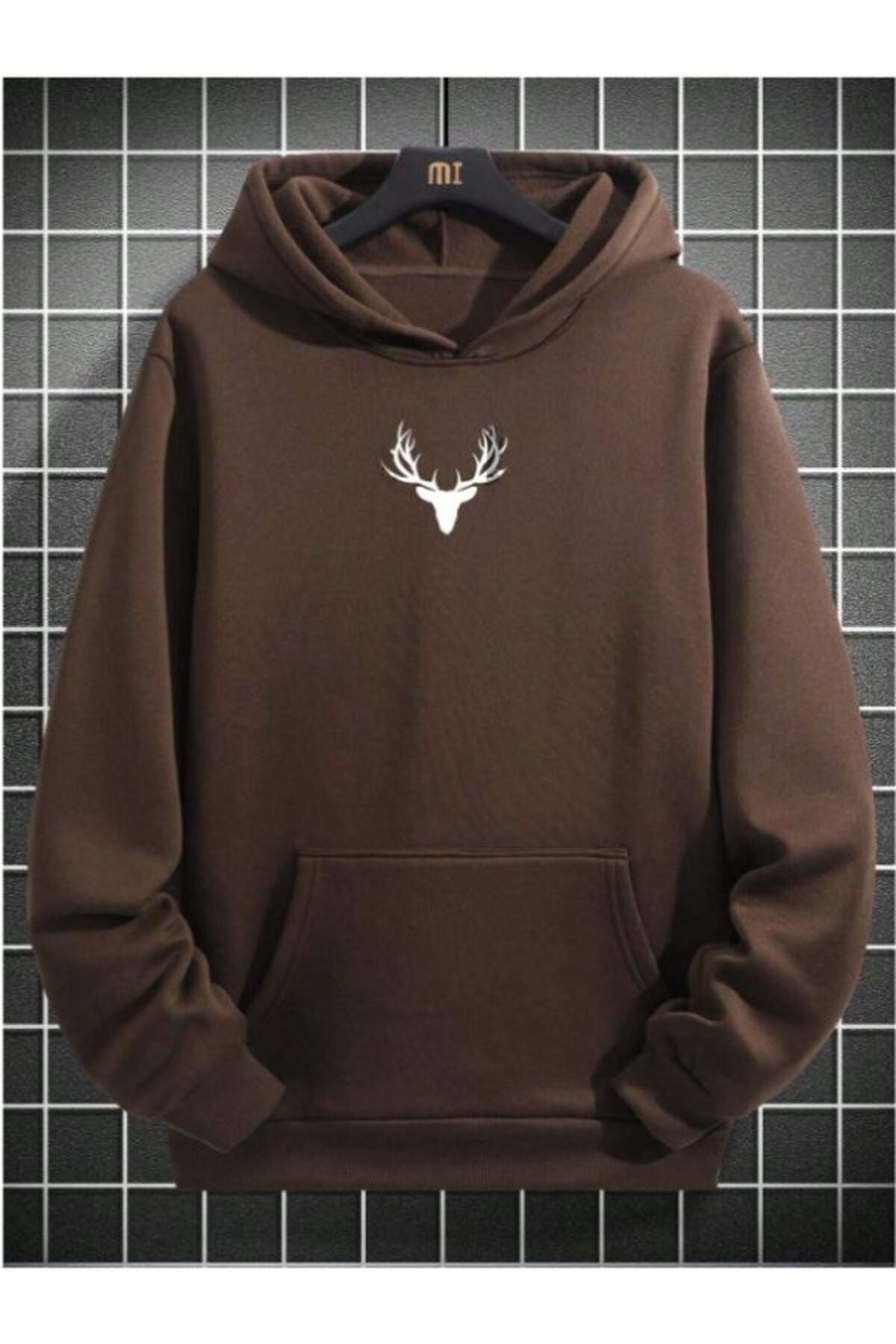 Férfi sweatshirt – barna