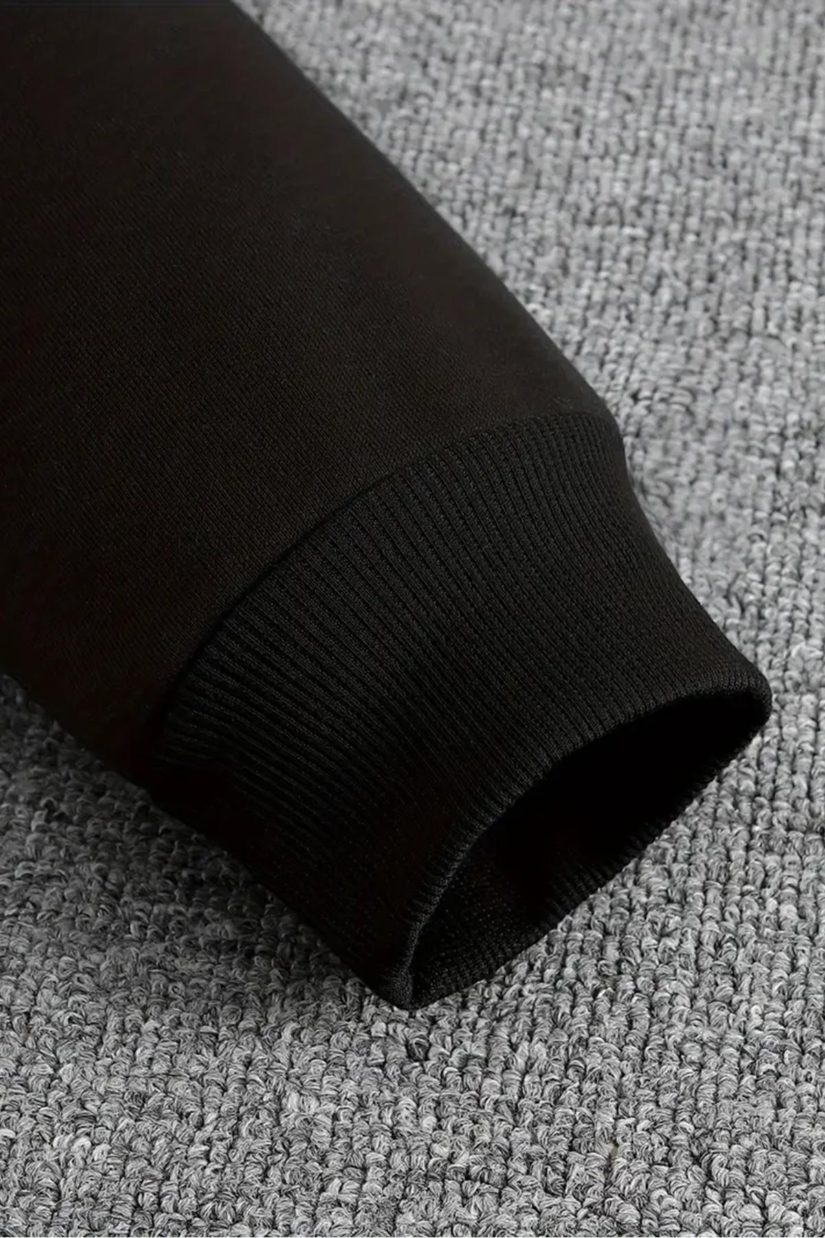 Férfi sweatshirt – fekete