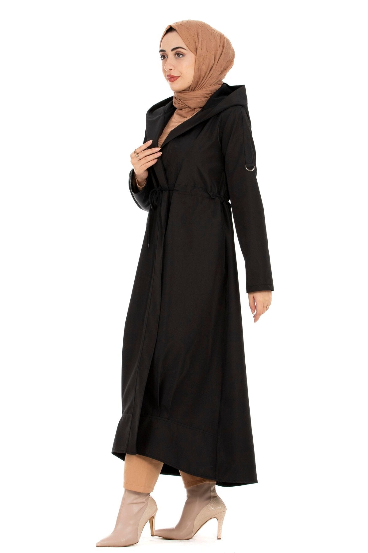Női modest trencskó – fekete
