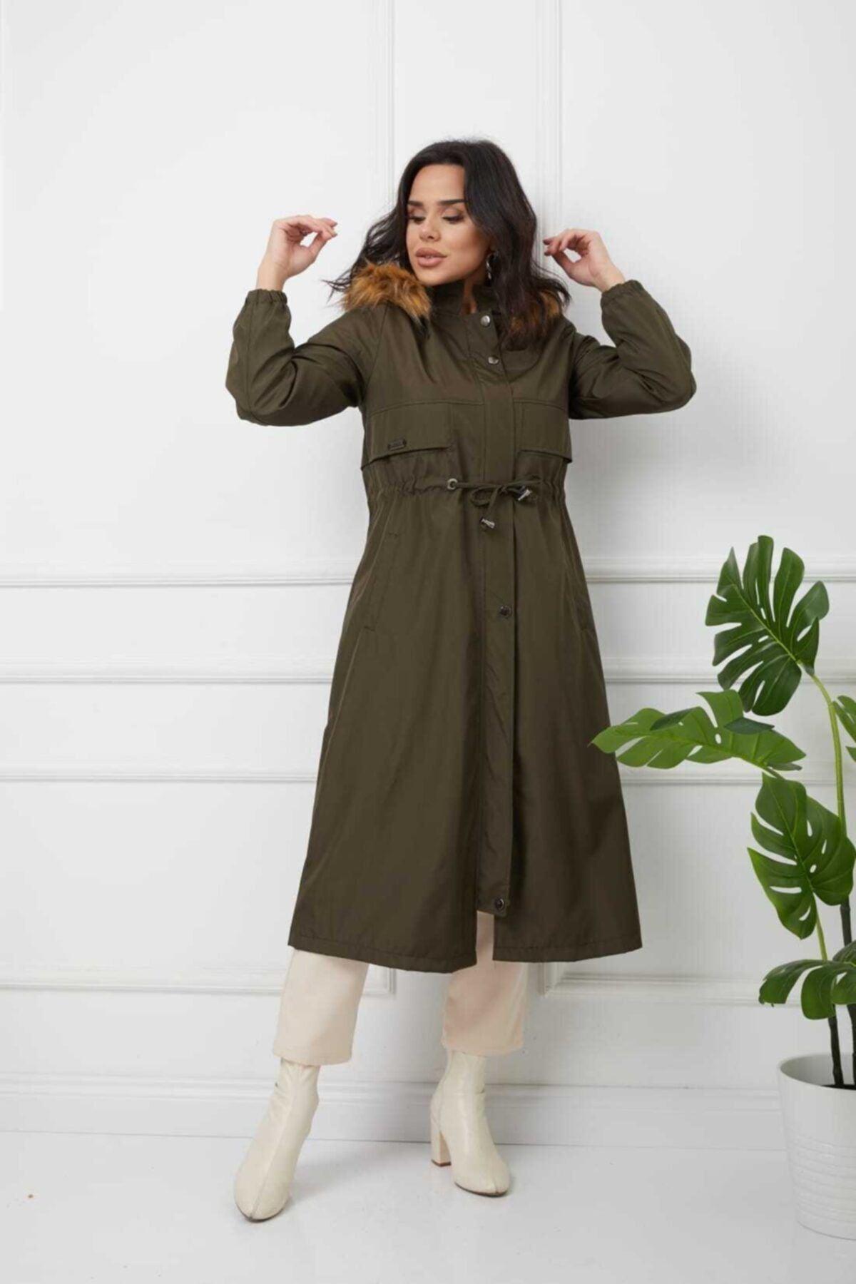 Női modest dzseki – khaki