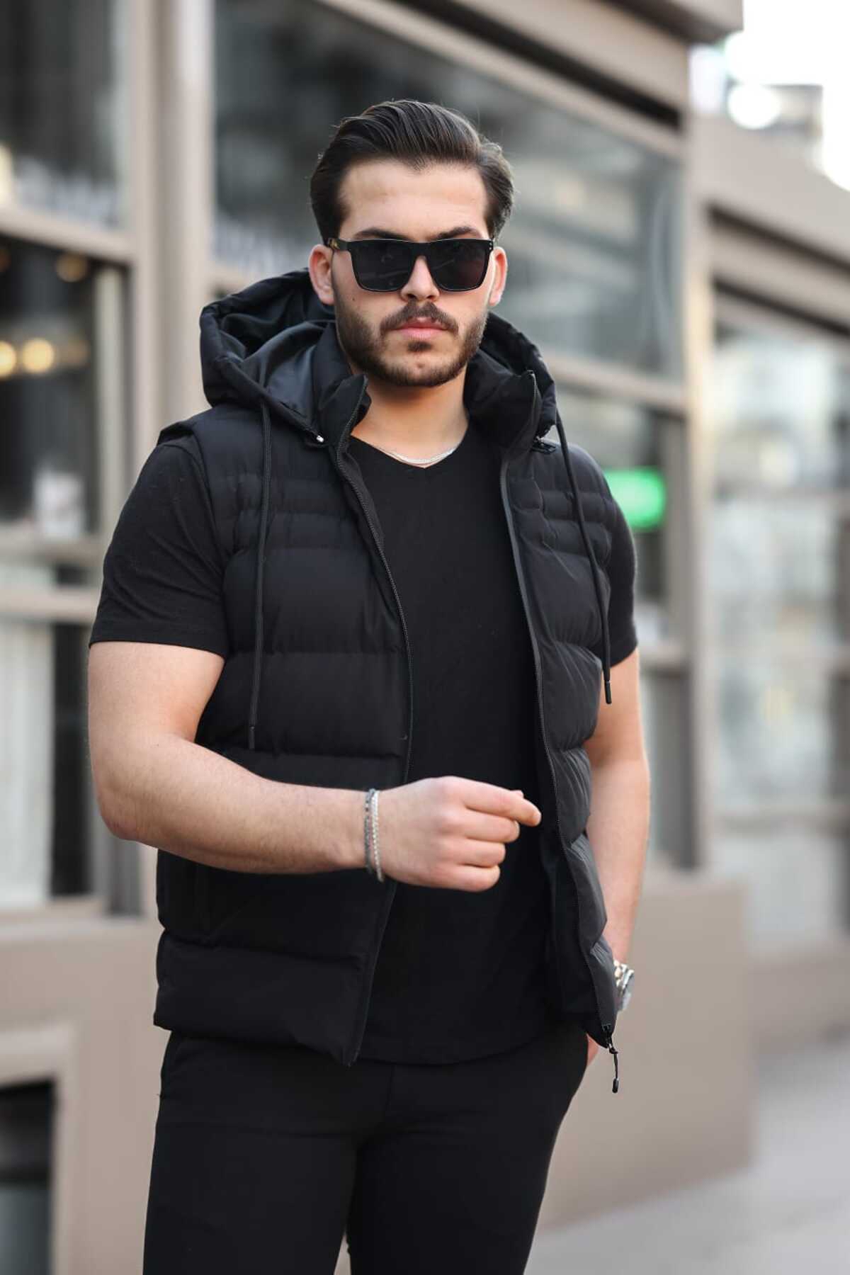 Férfi mellény – fekete