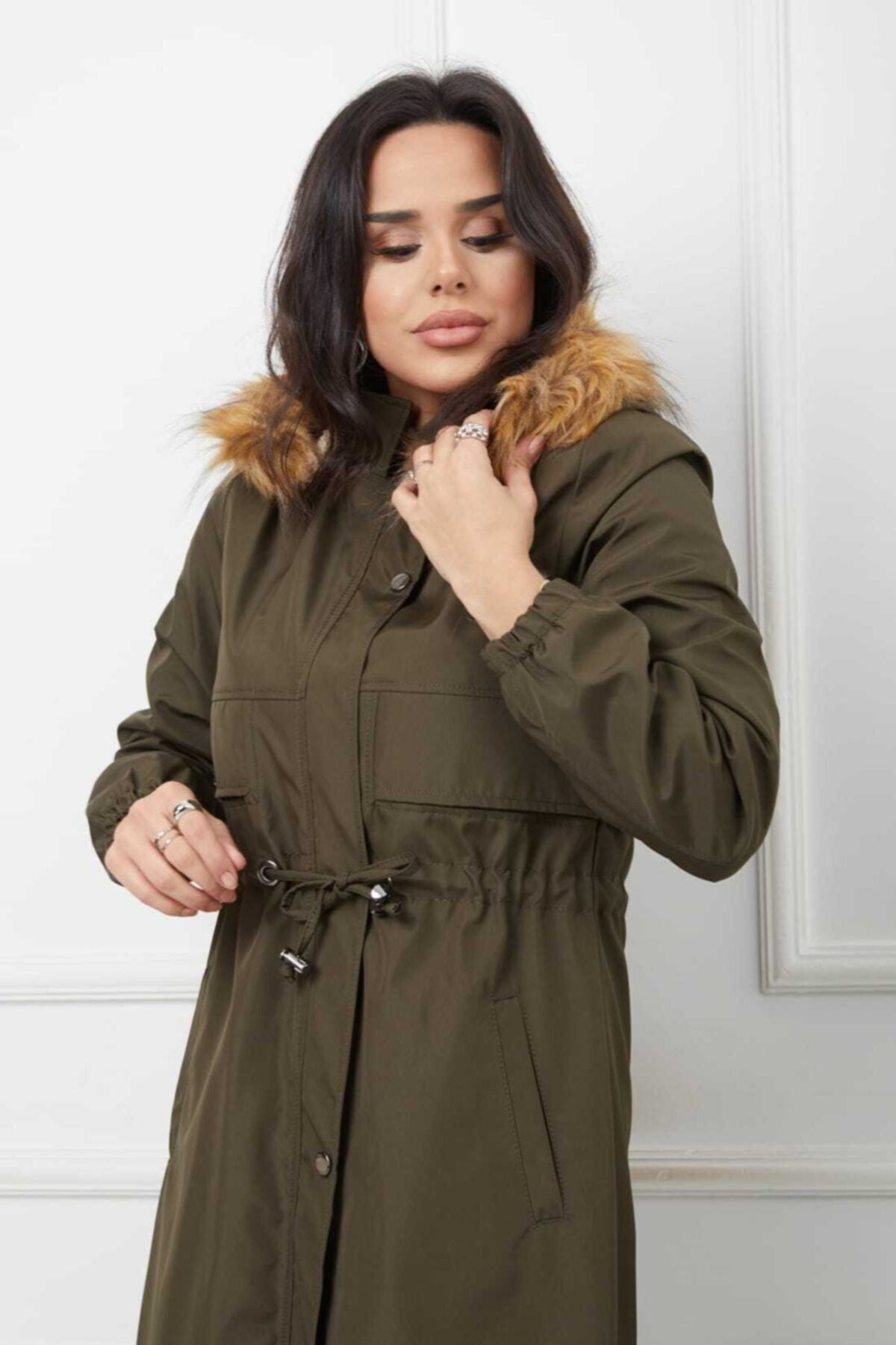 Női modest dzseki – khaki