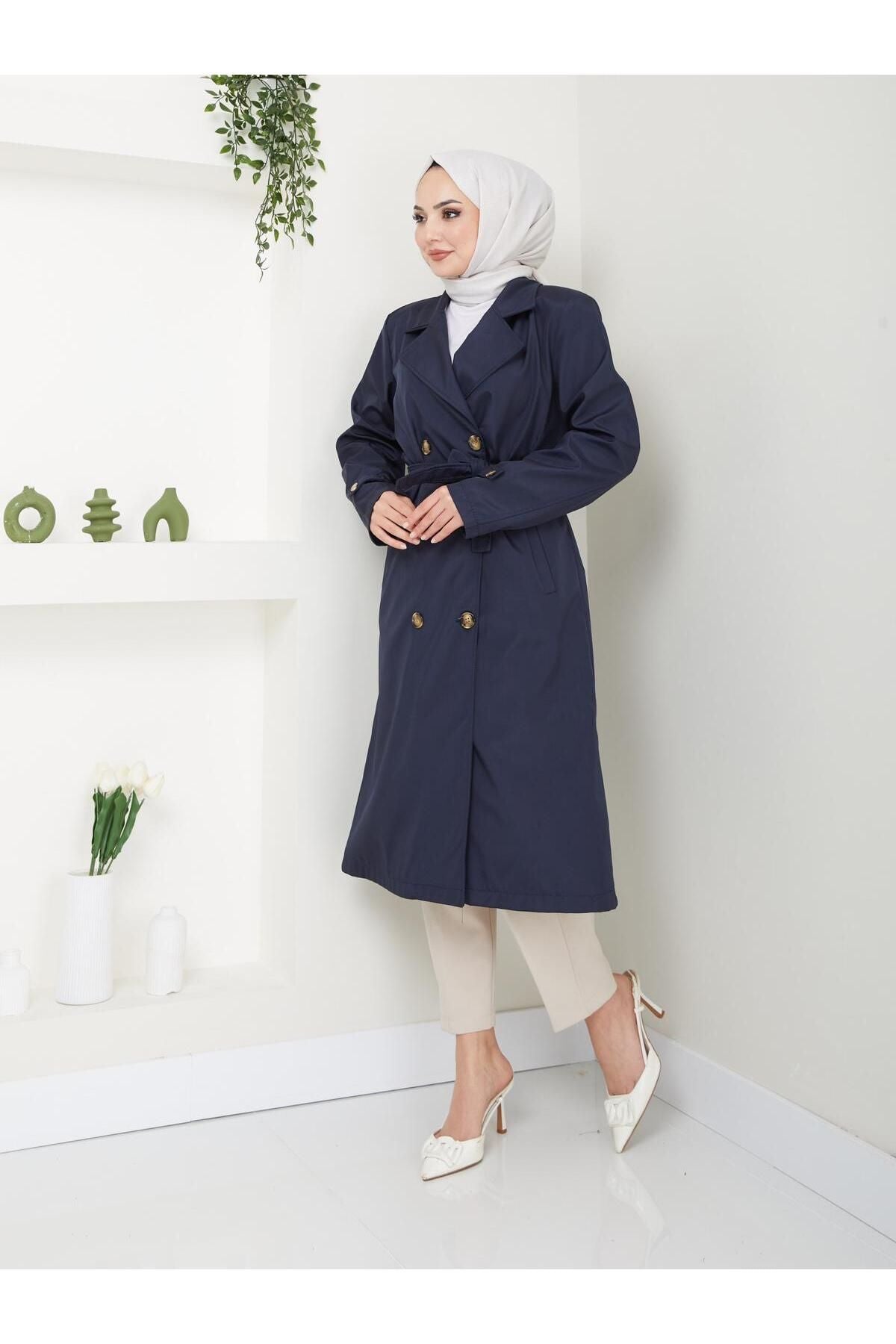 Női modest trencskó – fekete