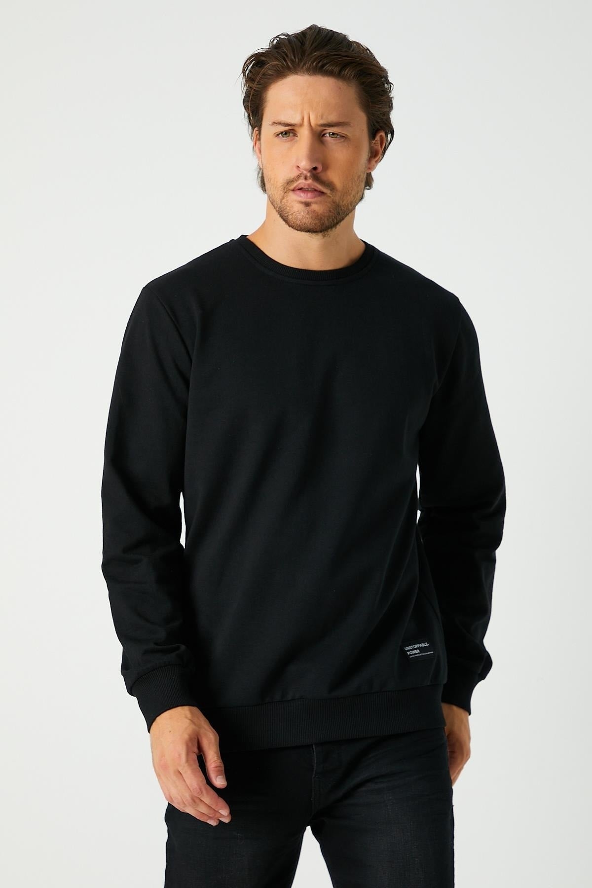 Férfi sweatshirt – khaki