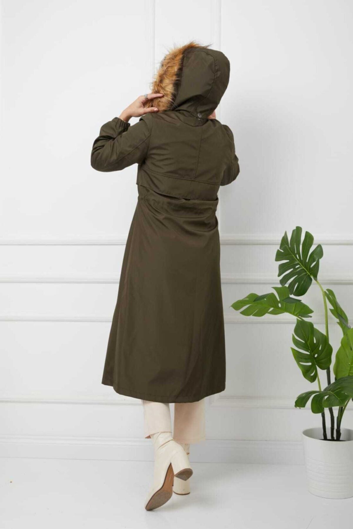 Női modest dzseki – khaki
