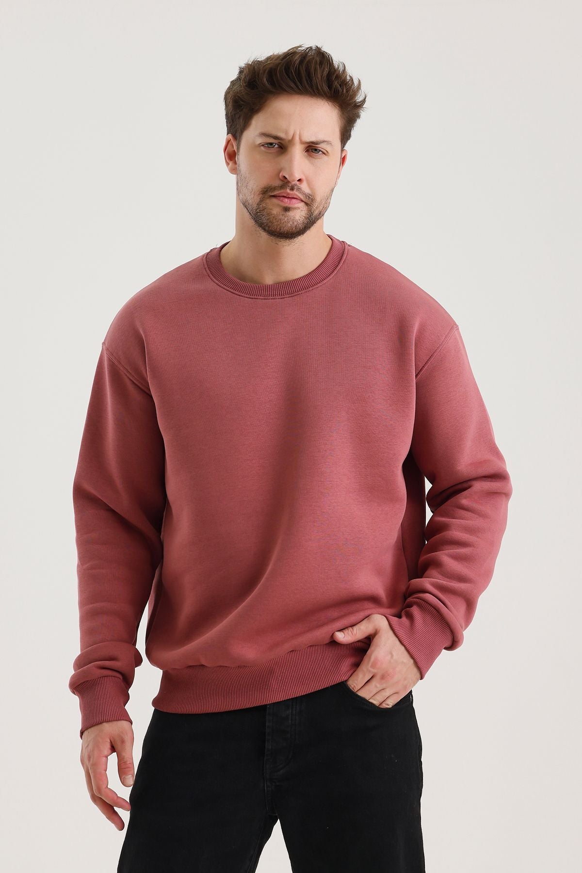 Férfi sweatshirt – fekete