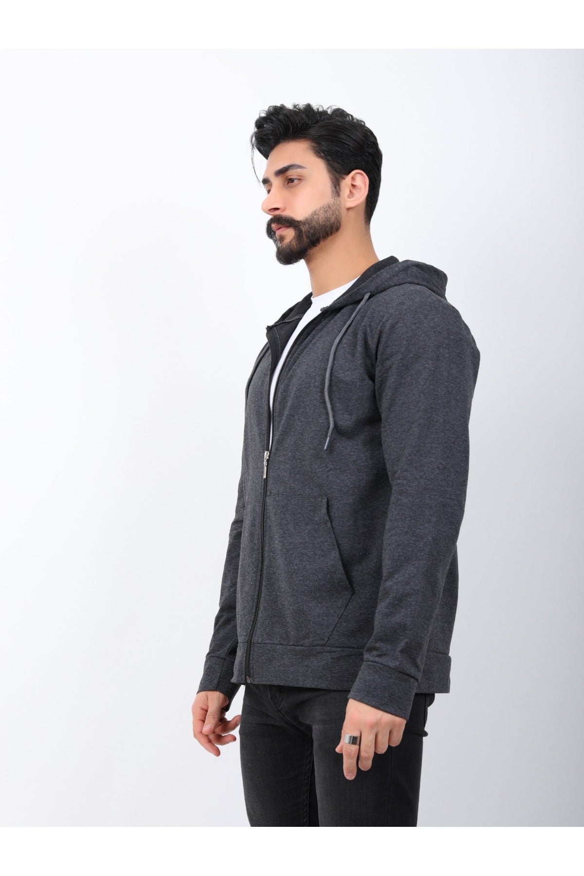 Férfi sweatshirt – füstszürke