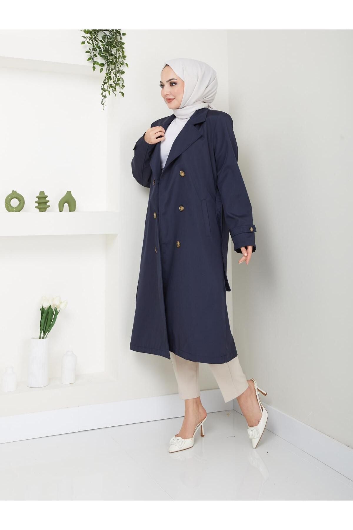 Női modest trencskó – fekete