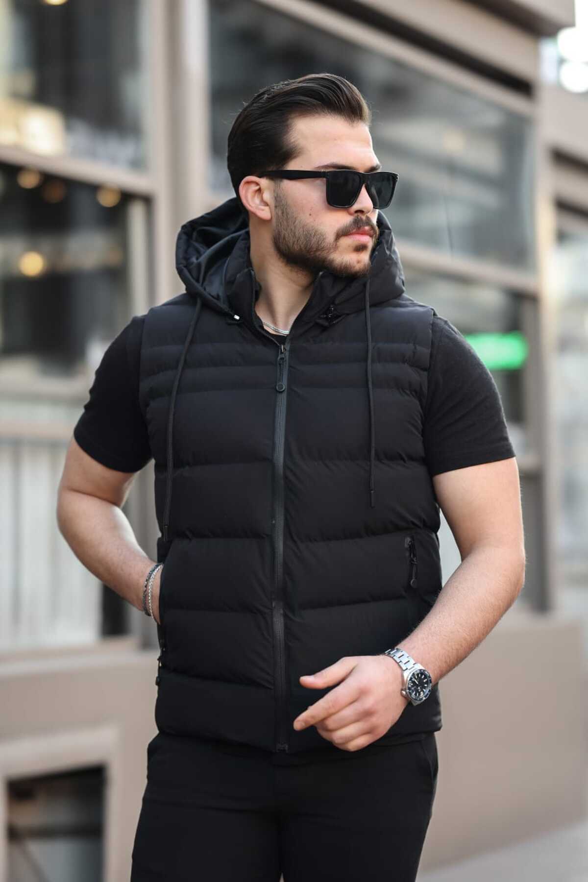 Férfi mellény – fekete