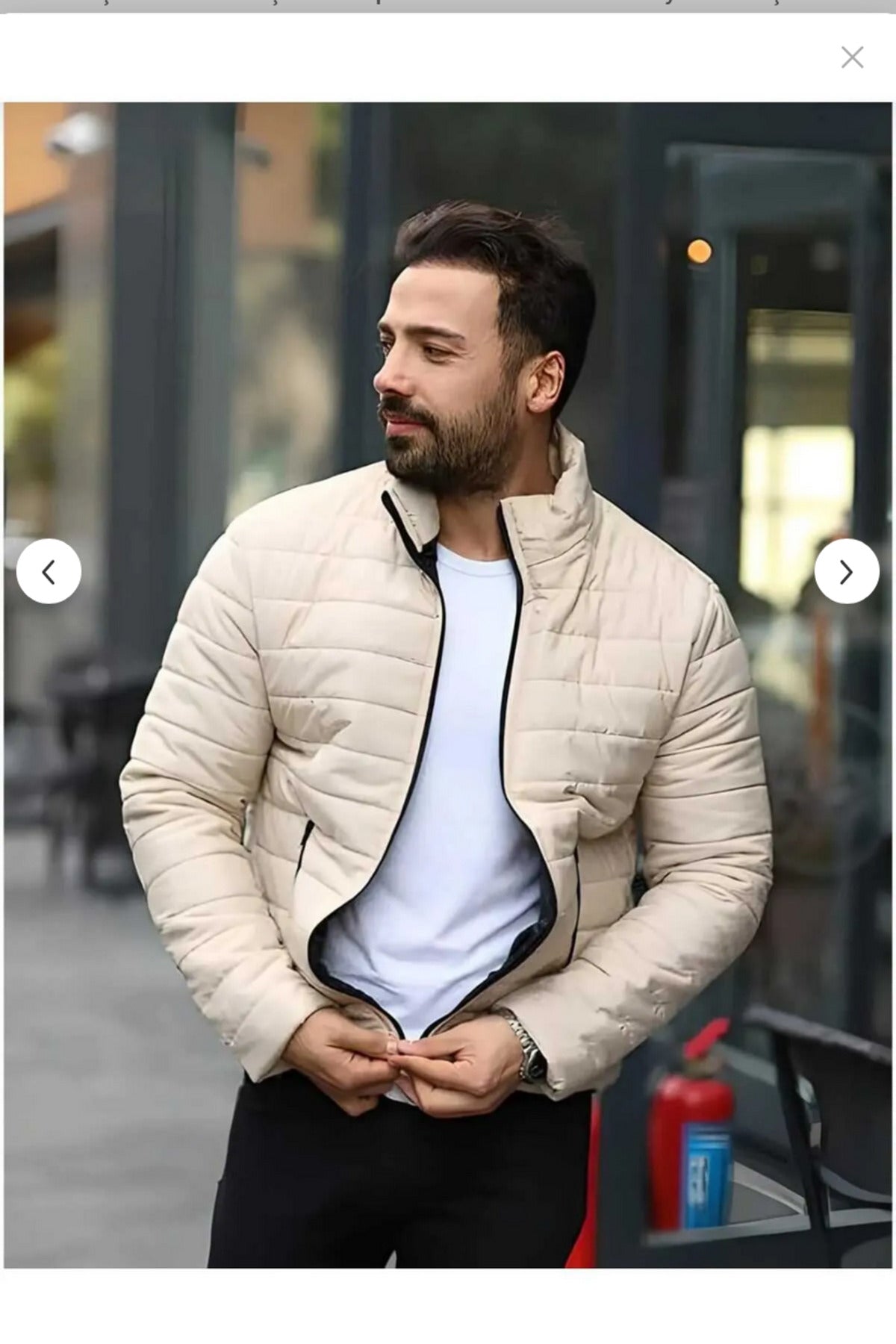 Férfi téli kabát – khaki