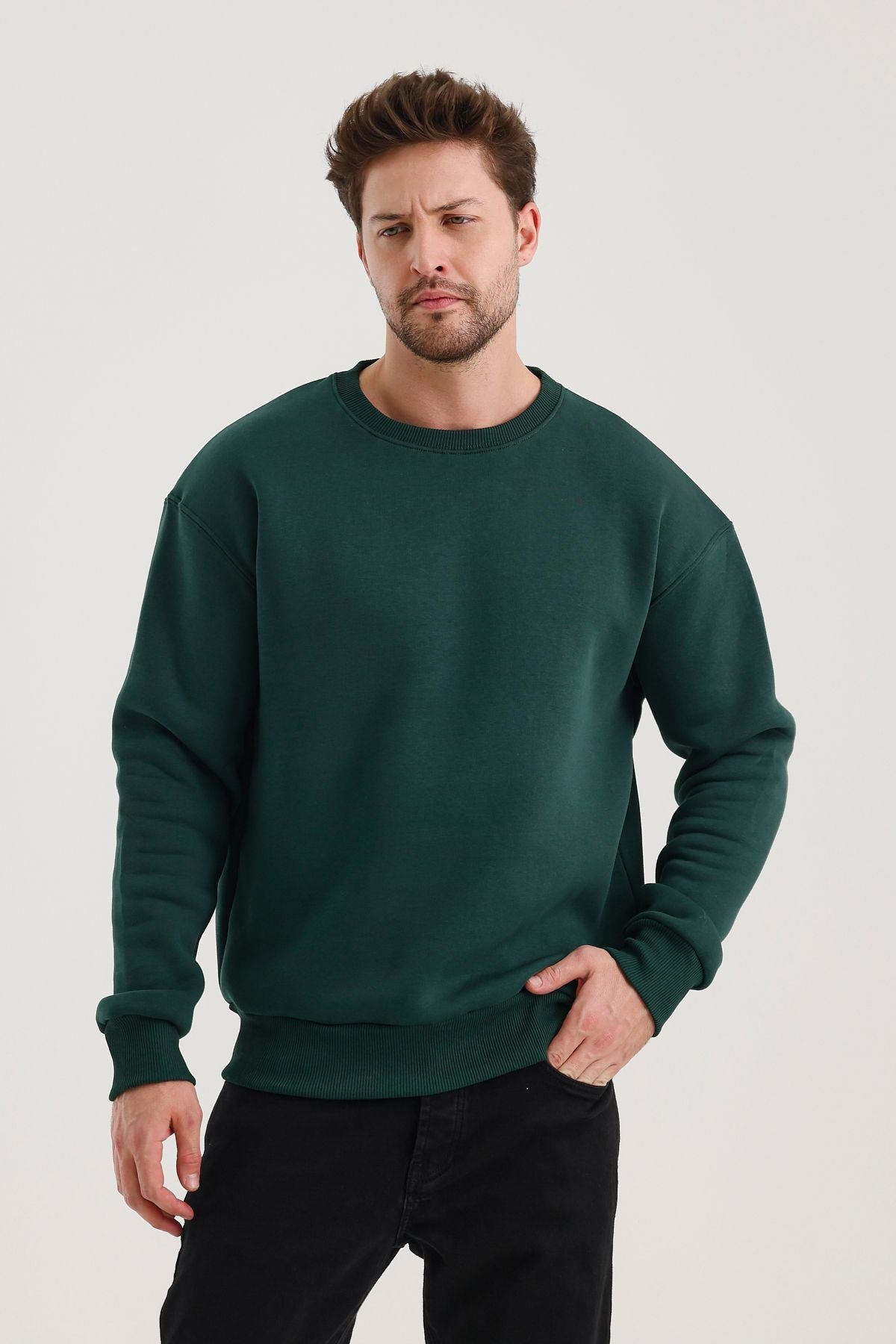 Férfi sweatshirt – zöld