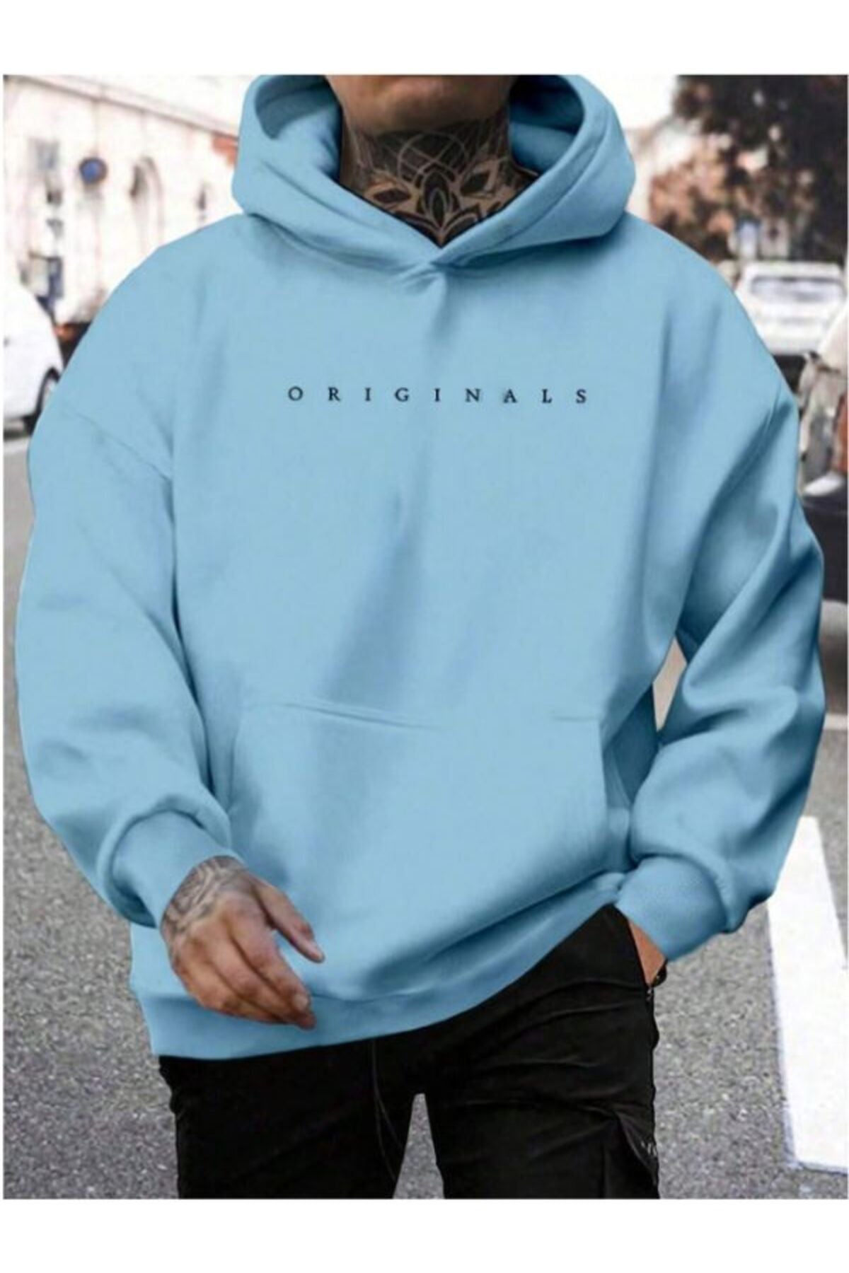 Férfi sweatshirt – kék