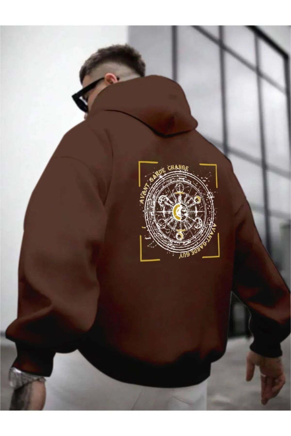Férfi sweatshirt – fekete