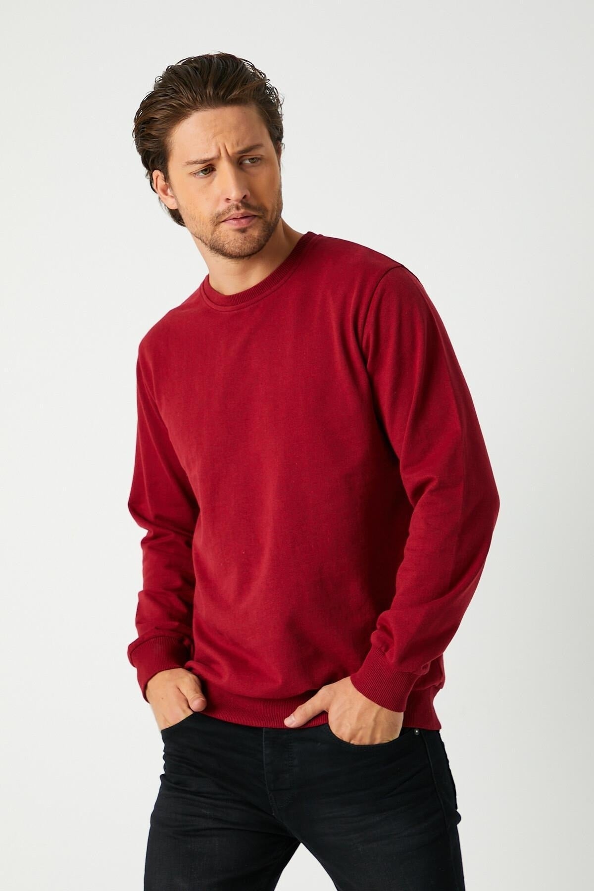 Férfi sweatshirt – khaki