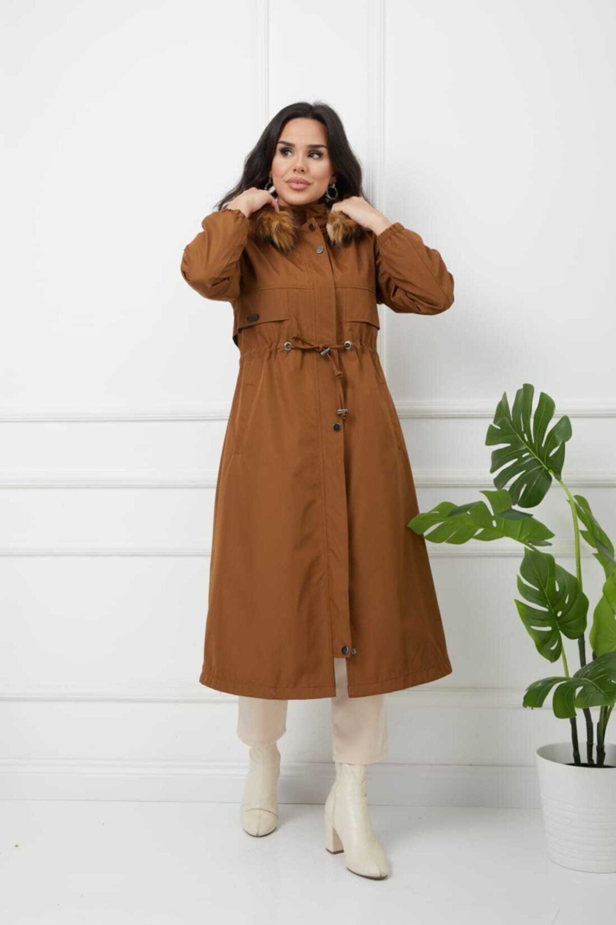 Női modest dzseki – khaki