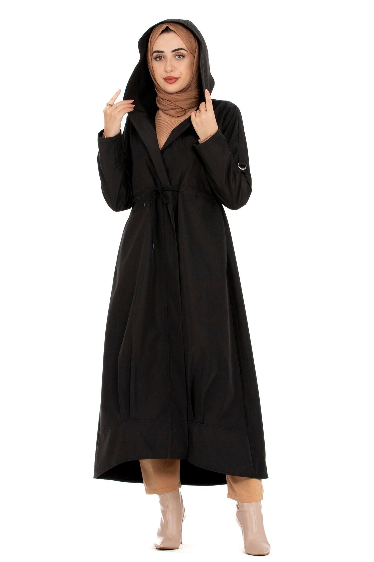 Női modest trencskó – fekete
