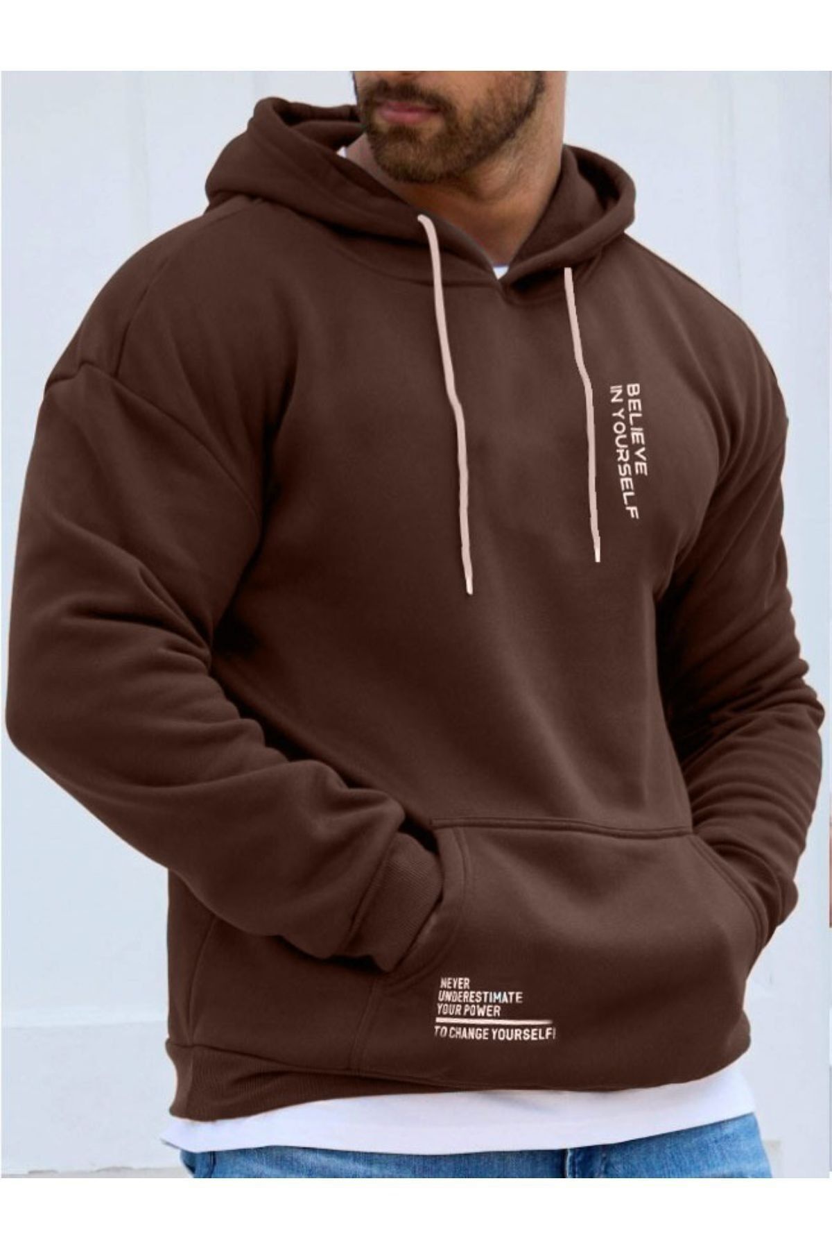 Férfi sweatshirt – fekete