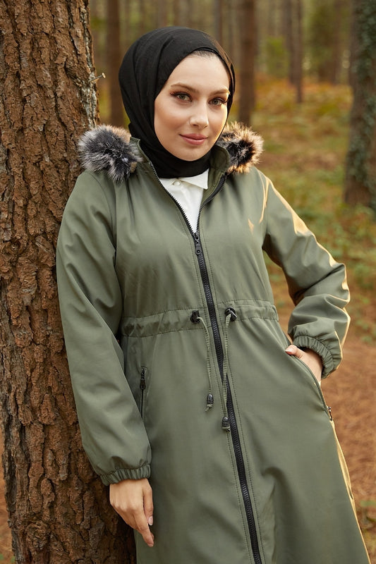 Női modest dzseki – khaki