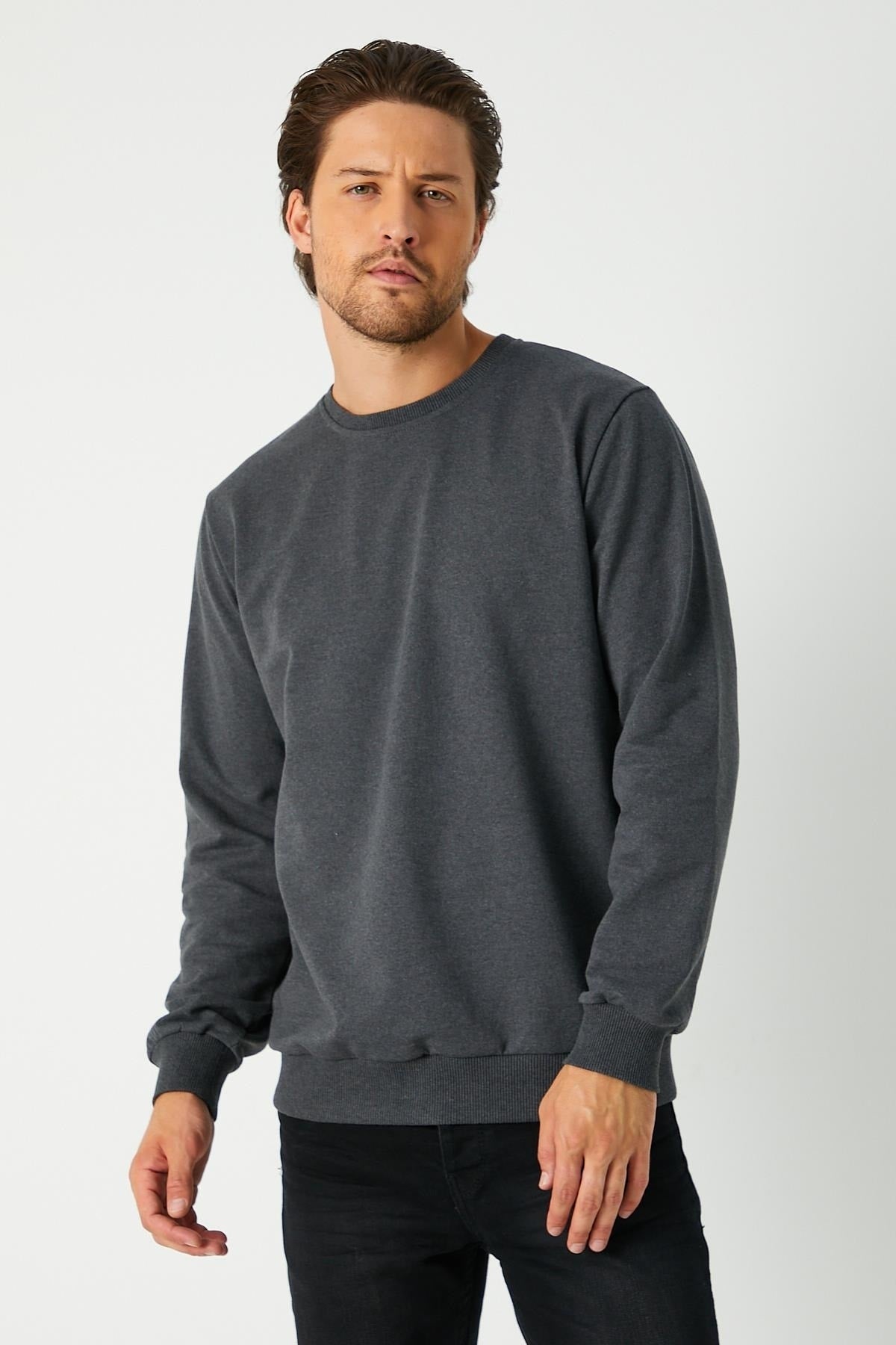 Férfi sweatshirt – antracit