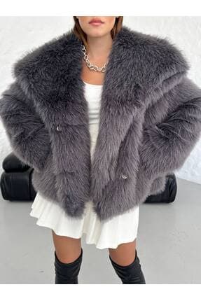 Női kabát – szürke