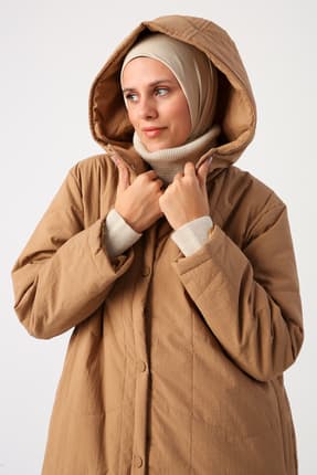 Női modest dzseki – földbarna
