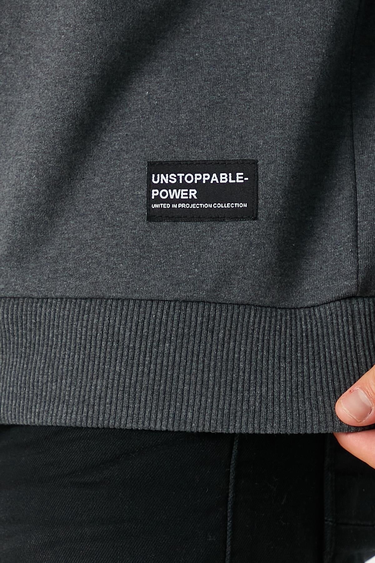 Férfi sweatshirt – antracit
