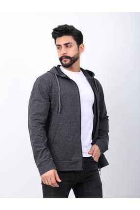 Férfi sweatshirt – füstszürke
